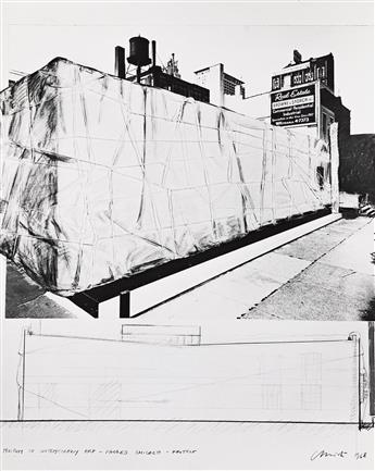 (CHRISTO) An archive with 17 photographs, most documenting Christos 5600 Cubic Meter Package, Kassel, plus 2 by Shunk/Kender.